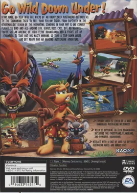 TY the Tasmanian Tiger box cover back